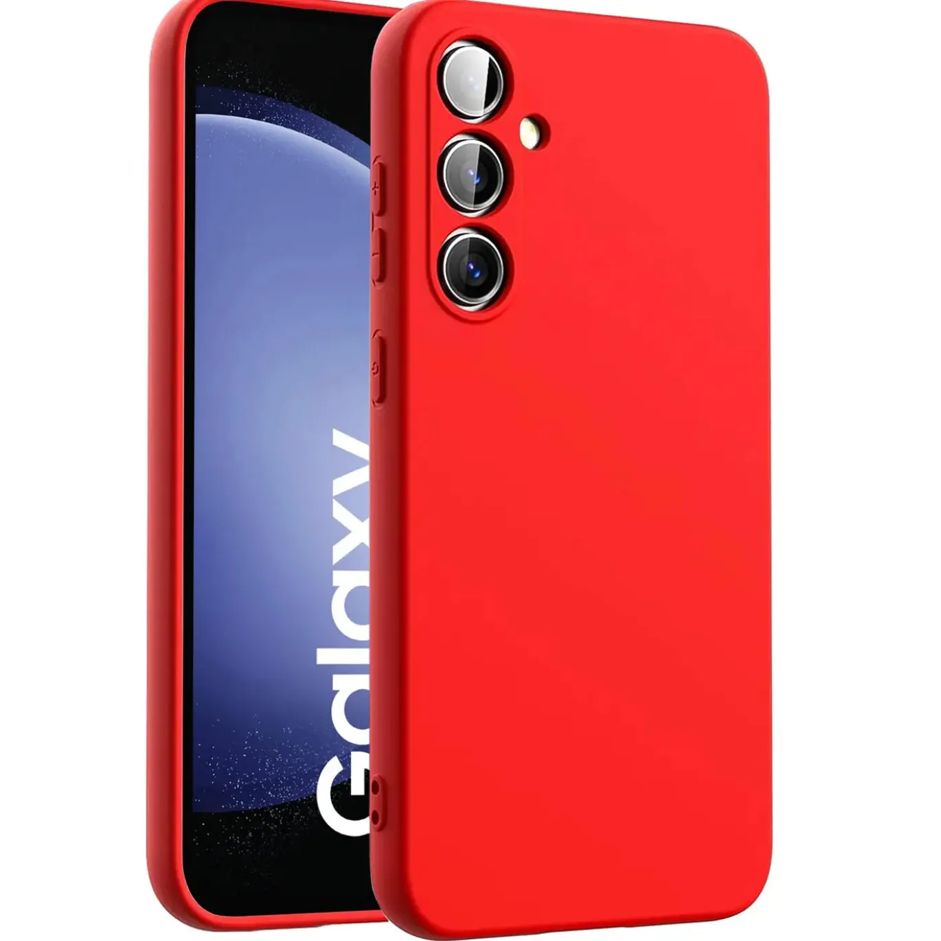 Samsung Galaxy S23 FE - Silikon Case mit Mikrofaser-Innenseite