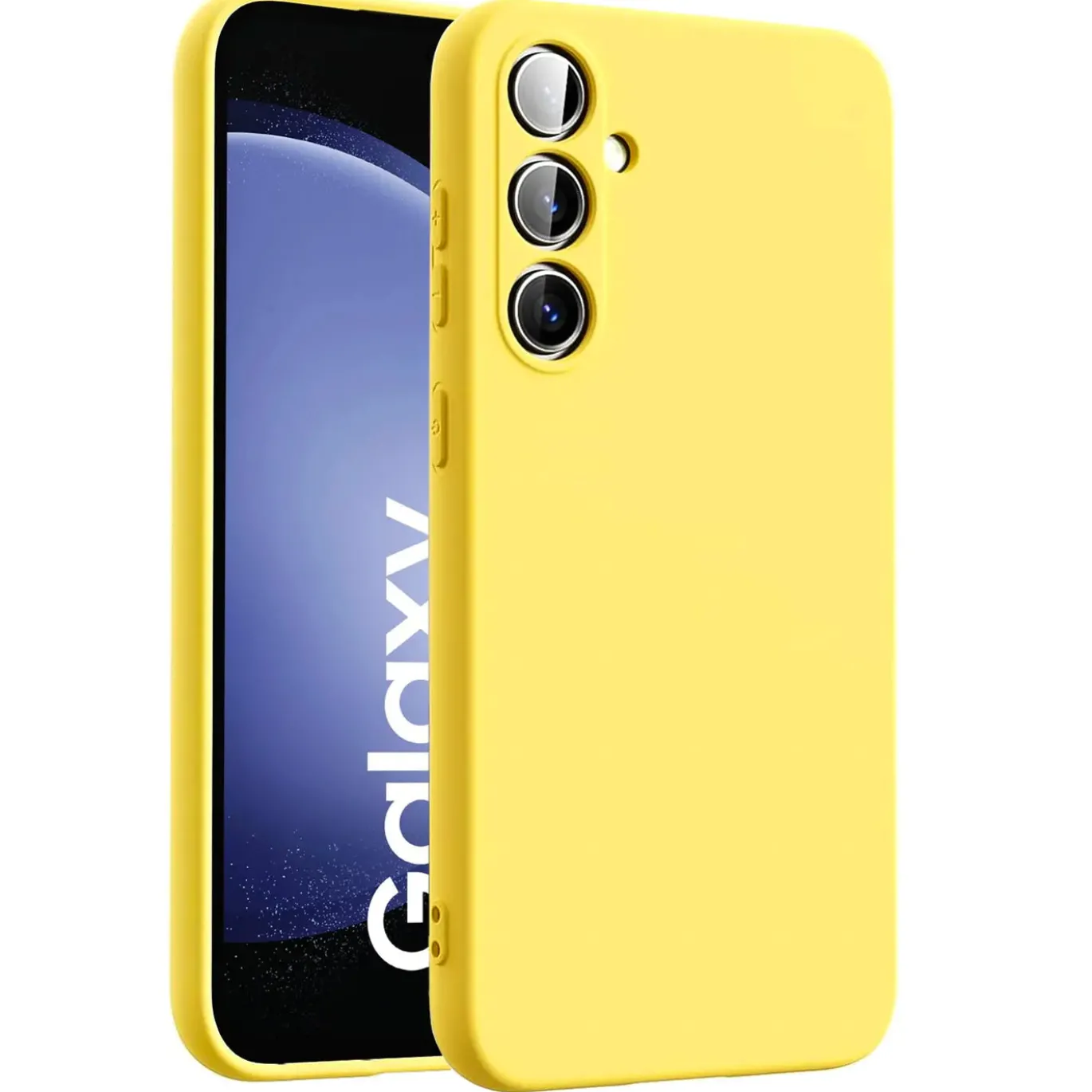 Samsung Galaxy S23 FE - Silikon Case mit Mikrofaser-Innenseite