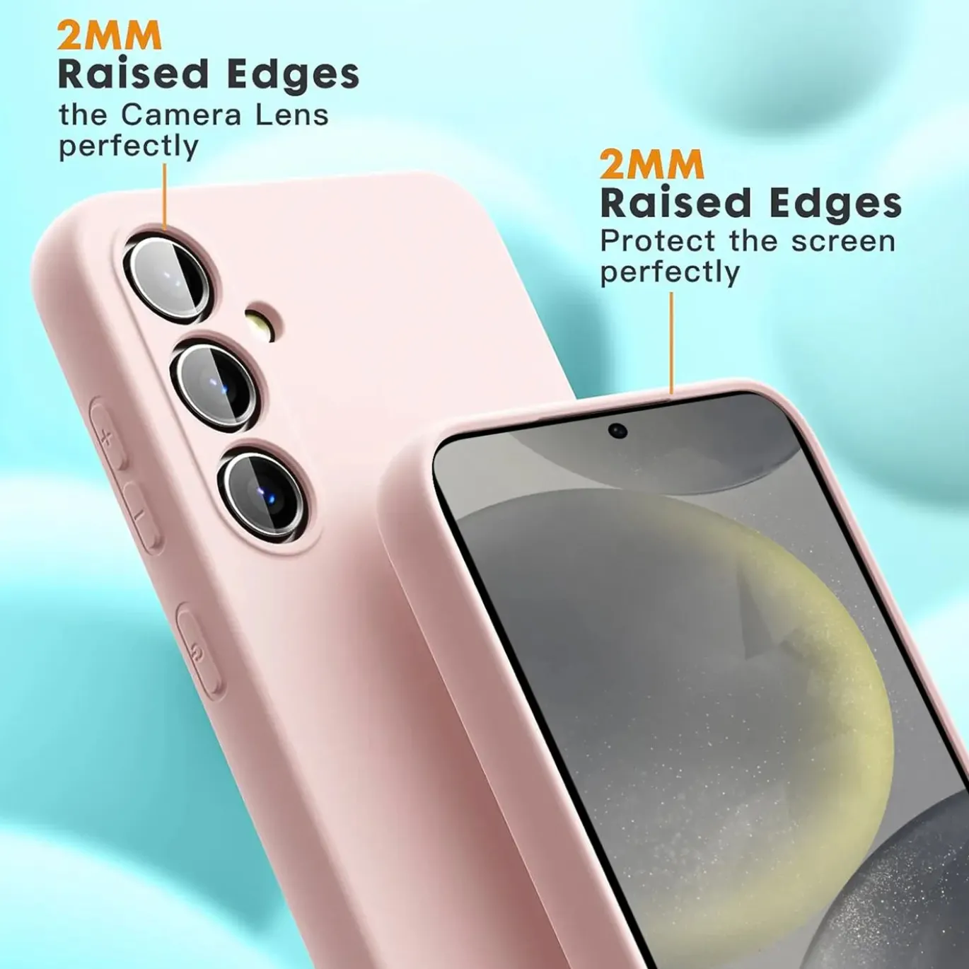 Samsung Galaxy S24 FE - Silikon Case mit Mikrofaser-Innenseite