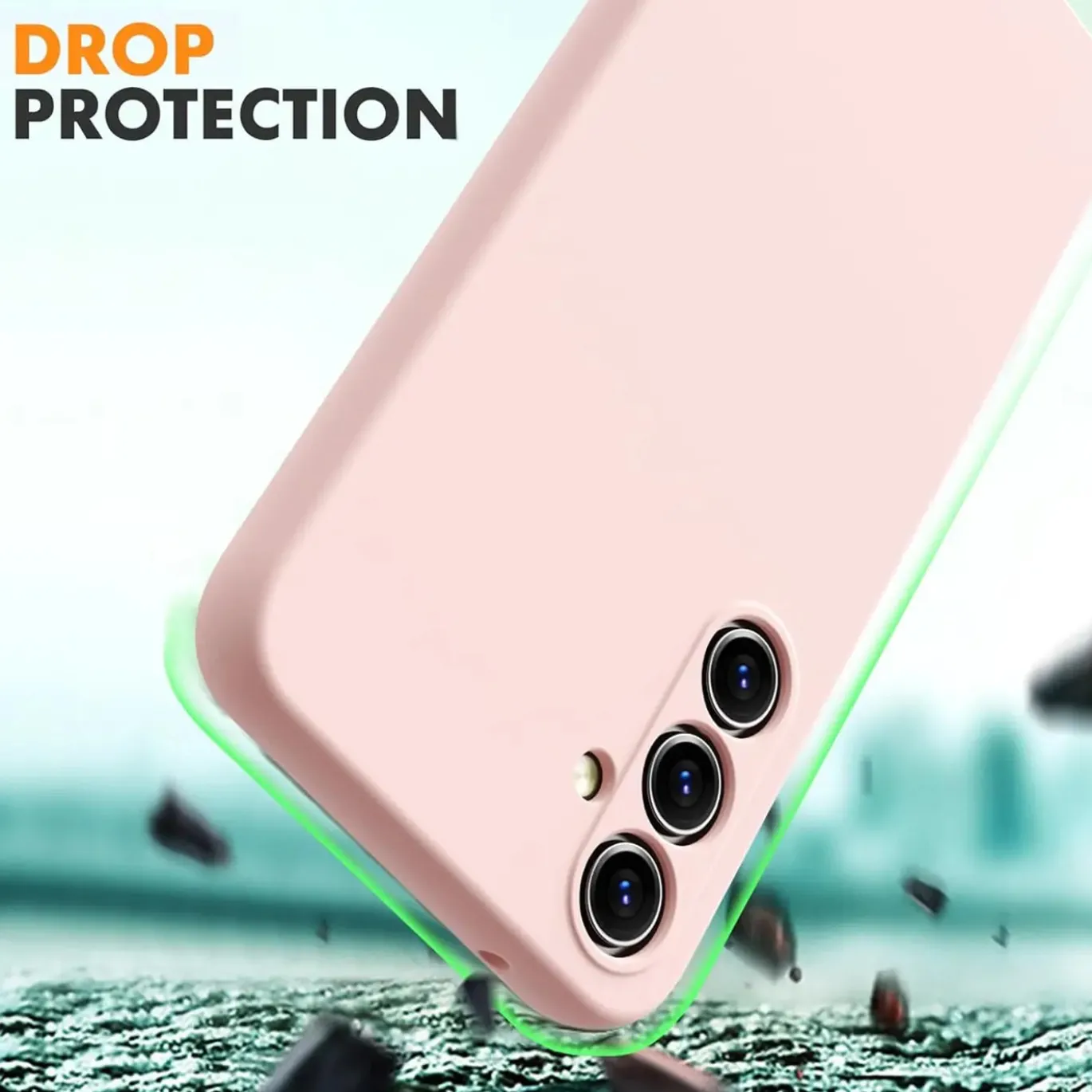 Samsung Galaxy S24 FE - Silikon Case mit Mikrofaser-Innenseite