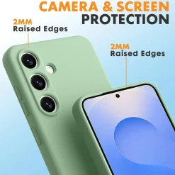 Samsung Galaxy S25 FE - Silikon Case mit Mikrofaser-Innenseite