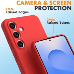 Samsung Galaxy S25 FE - Silikon Case mit Mikrofaser-Innenseite