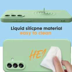 Samsung Galaxy S25 FE - Silikon Case mit Mikrofaser-Innenseite