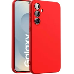 Samsung Galaxy S25 FE - Silikon Case mit Mikrofaser-Innenseite