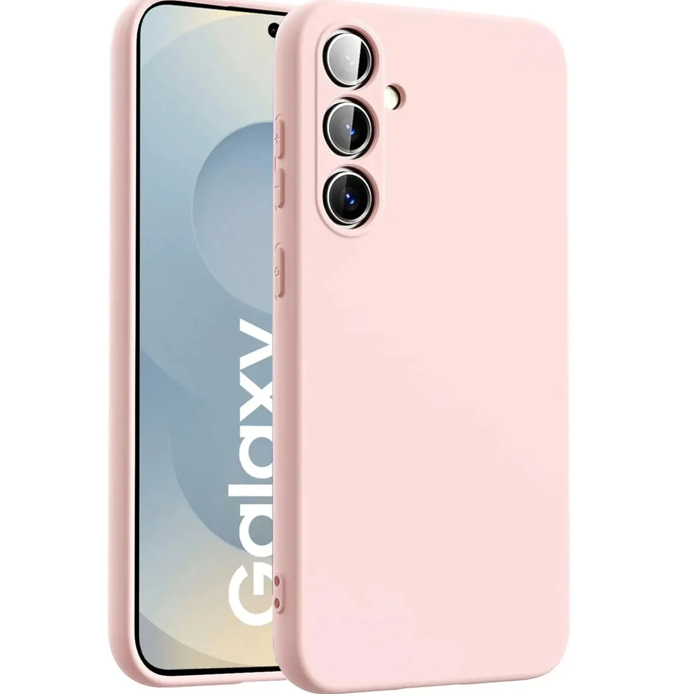 Samsung Galaxy S25 FE - Silikon Case mit Mikrofaser-Innenseite