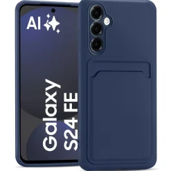 Samsung Galaxy S24 FE - Silikonhülle mit Kartenfach & Kameraschutz