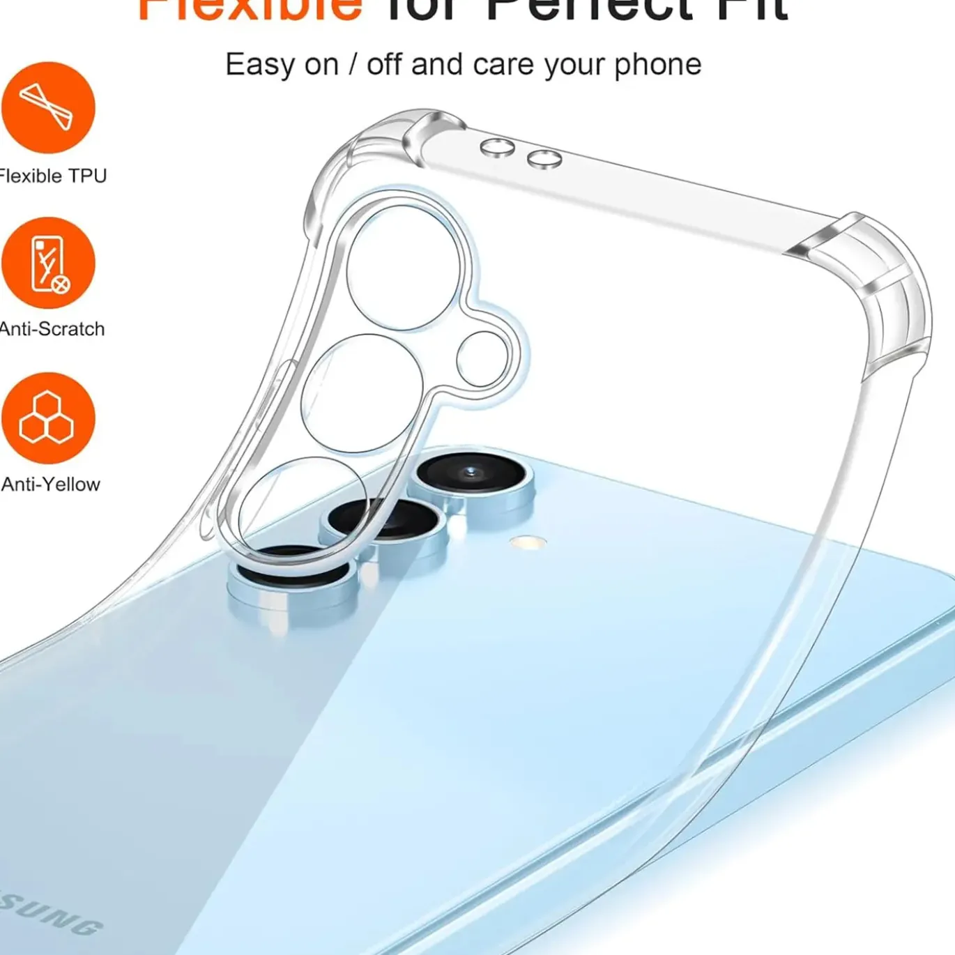 Samsung Galaxy S24 FE - Stoßfestes Clear Case