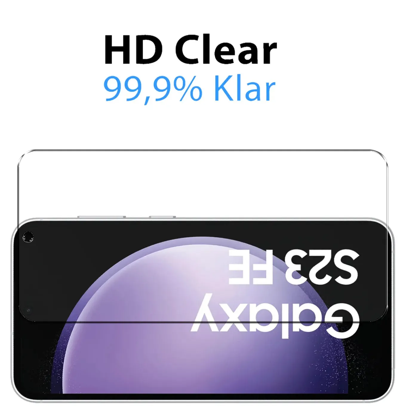 Samsung Galaxy S23 FE - 2x 9H Panzer Glasfolie, Displayfolie