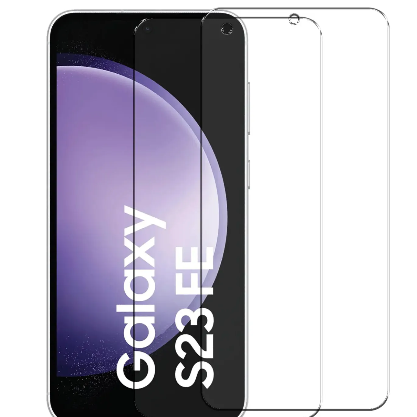 Samsung Galaxy S23 FE - 2x 9H Panzer Glasfolie, Displayfolie