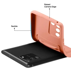 Samsung Galaxy S10 Lite - Silikonhülle mit Kartenfach & Kameraschutz