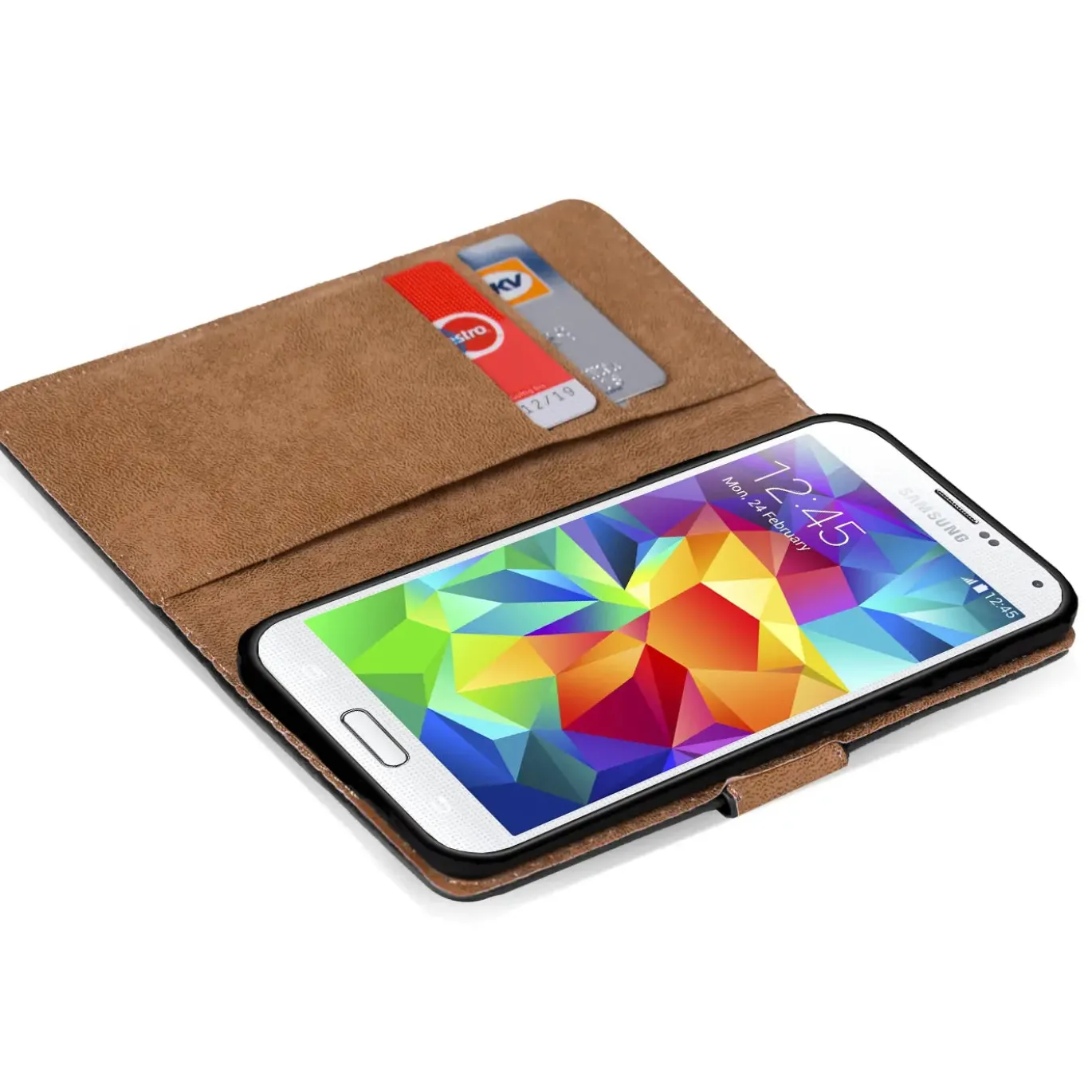Samsung Galaxy S5 Mini - Klapphülle mit Kartenfächern