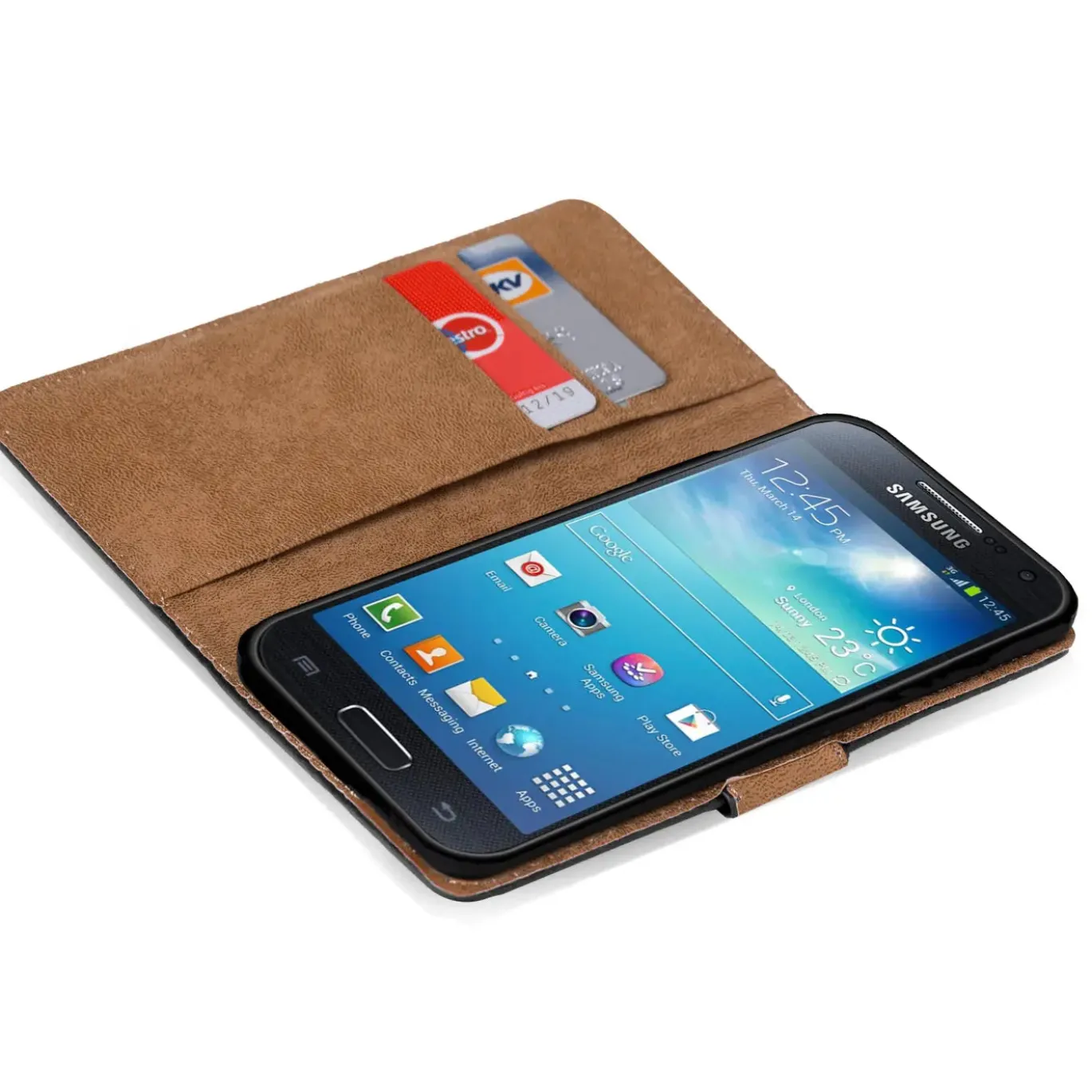 Samsung Galaxy S4 Mini - Klapphülle mit Kartenfächern