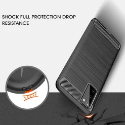 Samsung Galaxy S20 Plus - Carbon Case Hülle, stoßfest