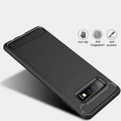 Samsung Galaxy S10 Plus - Carbon Case Hülle, stoßfest