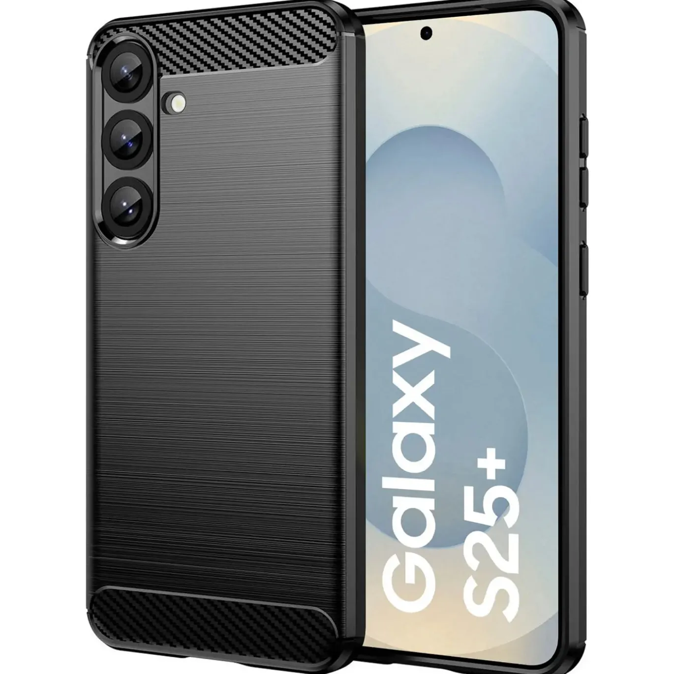 Samsung Galaxy S25 Plus - Carbon Case Hülle, stoßfest