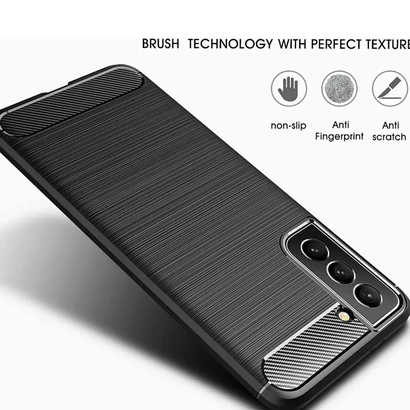 Samsung Galaxy S22 Plus - Carbon Case Hülle, stoßfest