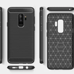 Samsung Galaxy S9 Plus - Carbon Case Hülle, stoßfest