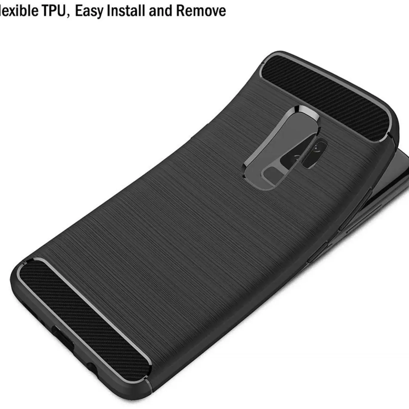 Samsung Galaxy S9 Plus - Carbon Case Hülle, stoßfest