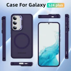 Samsung Galaxy S24 Plus - Farbige MagSafe Hülle mit Ring