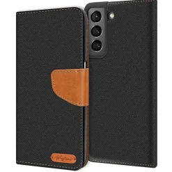 Samsung Galaxy S22 Plus - Jeanslook Klapphülle mit Kartenfach