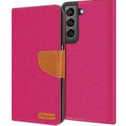 Samsung Galaxy S21 Plus - Jeanslook Klapphülle mit Kartenfach