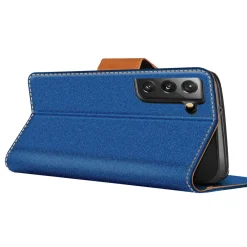 Samsung Galaxy S23 Plus - Jeanslook Klapphülle mit Kartenfach