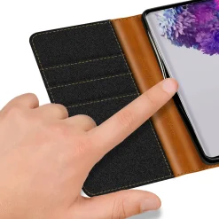 Samsung Galaxy S20 Plus - Jeanslook Klapphülle mit Kartenfach