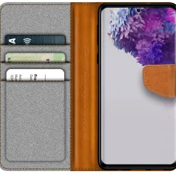 Samsung Galaxy S20 Plus - Jeanslook Klapphülle mit Kartenfach