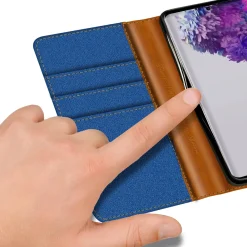 Samsung Galaxy S20 Plus - Jeanslook Klapphülle mit Kartenfach
