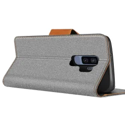 Samsung Galaxy S9 Plus - Jeanslook Klapphülle mit Kartenfach