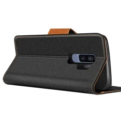 Samsung Galaxy S9 Plus - Jeanslook Klapphülle mit Kartenfach
