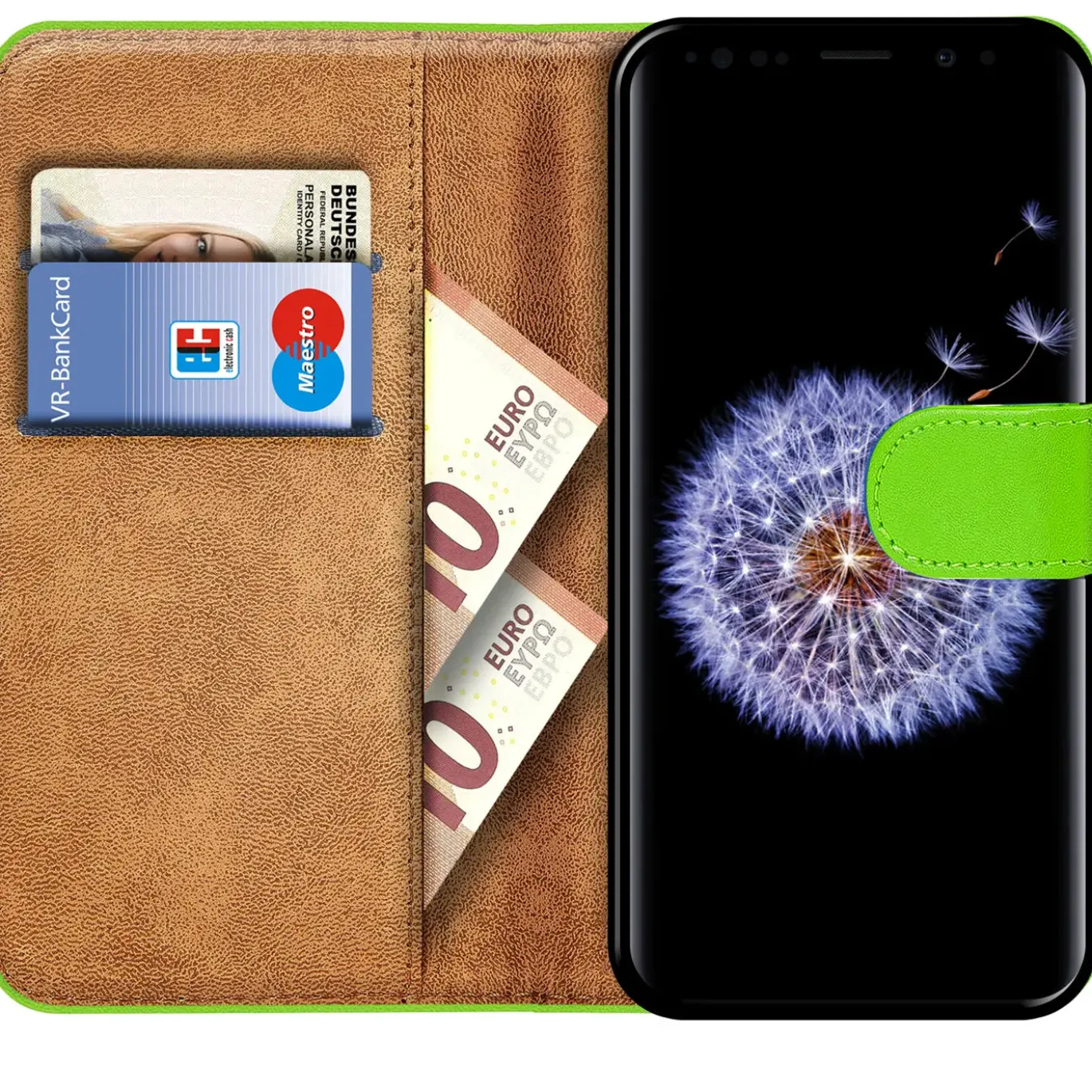 Samsung Galaxy S9 Plus - Klapphülle mit Kartenfächern