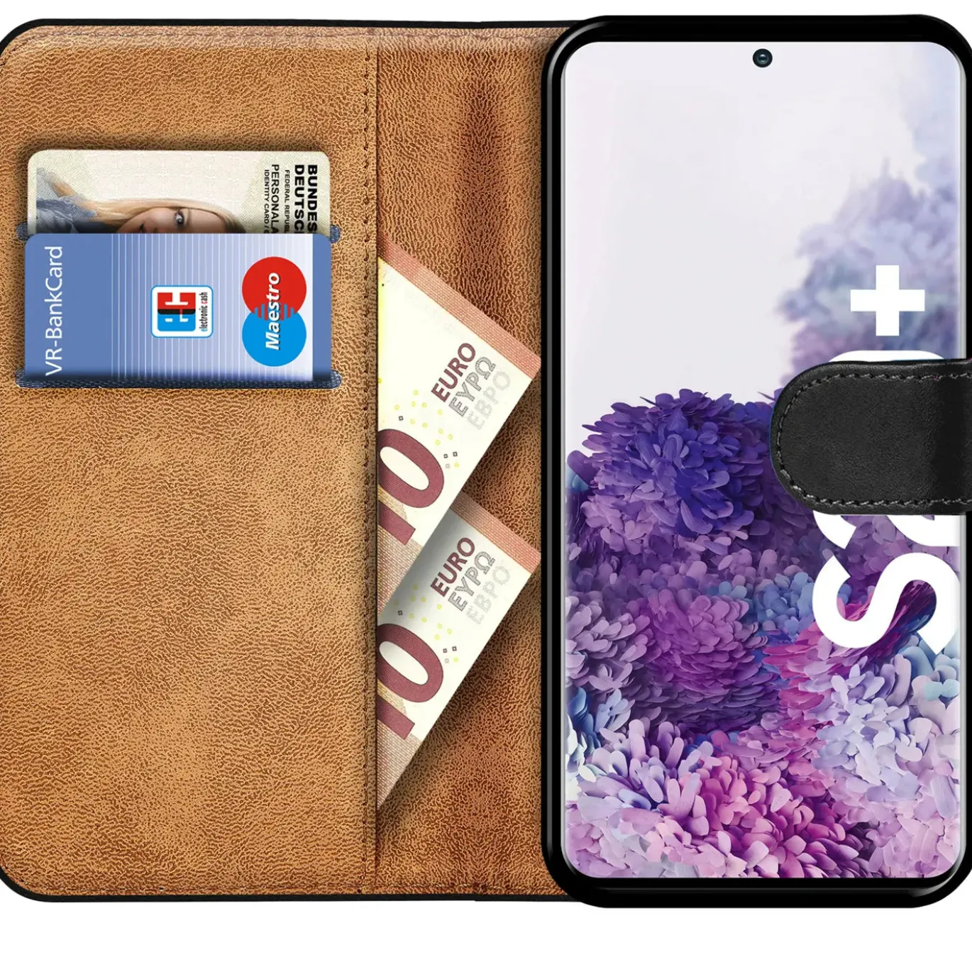 Samsung Galaxy S20 Plus - Klapphülle mit Kartenfächern