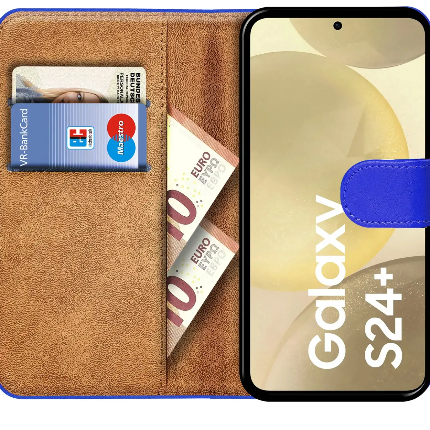 Samsung Galaxy S24 Plus - Klapphülle mit Kartenfächern
