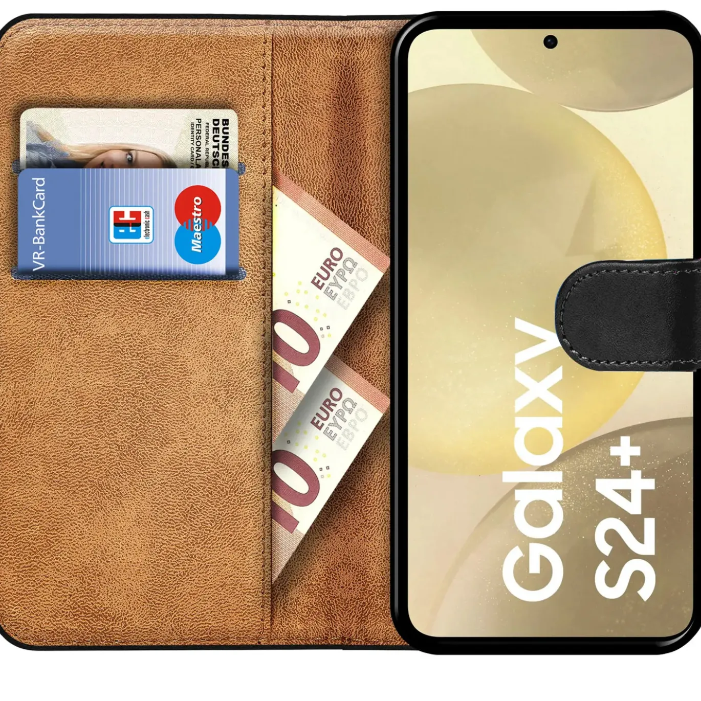 Samsung Galaxy S24 Plus - Klapphülle mit Kartenfächern