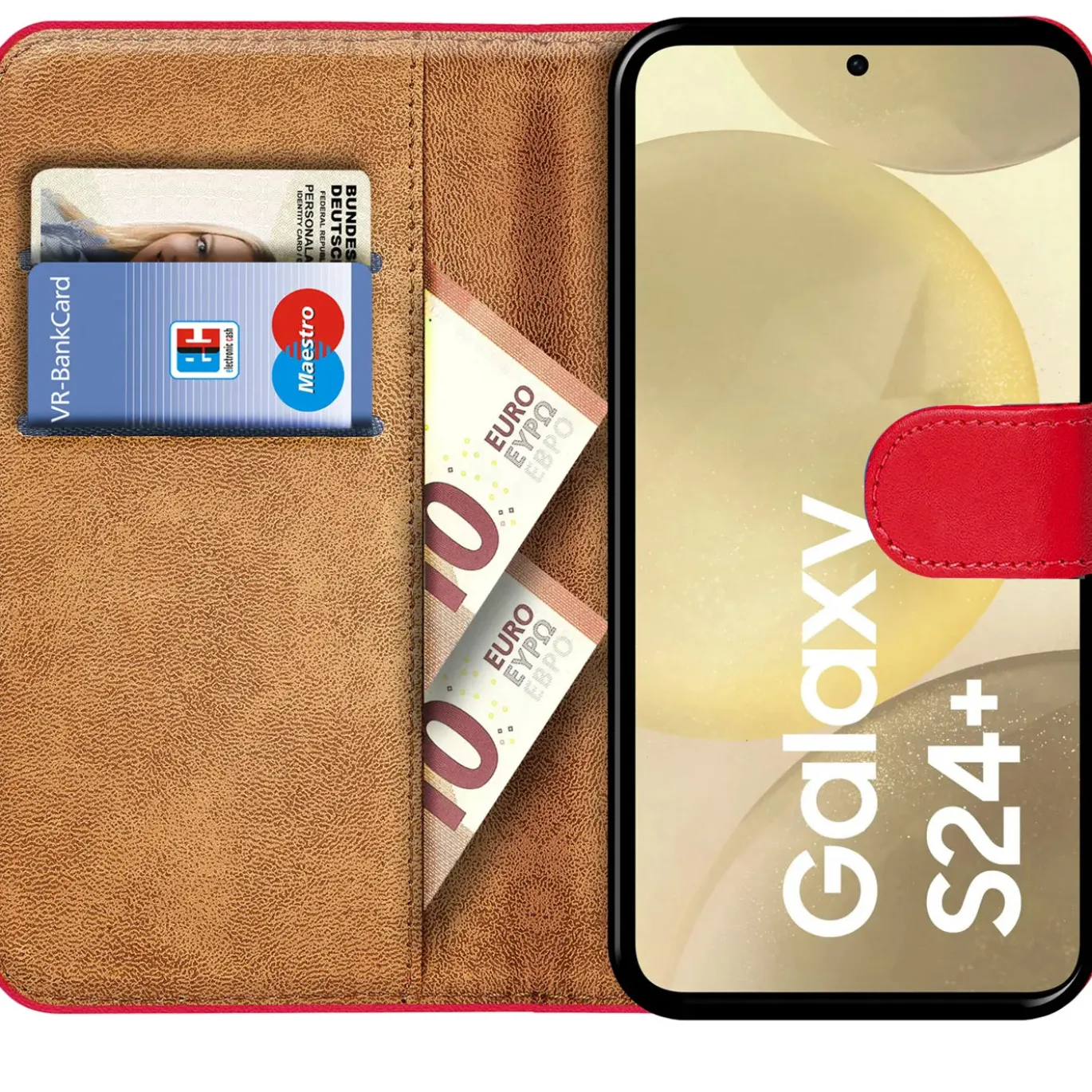 Samsung Galaxy S24 Plus - Klapphülle mit Kartenfächern