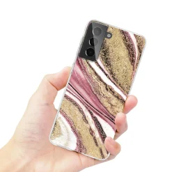 Samsung Galaxy S21 Plus - Marmor & Sand Design Hülle