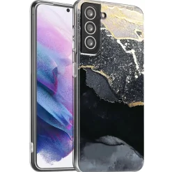 Samsung Galaxy S21 Plus - Marmor & Sand Design Hülle