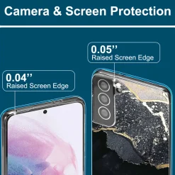 Samsung Galaxy S21 Plus - Marmor & Sand Design Hülle