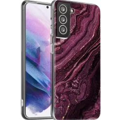 Samsung Galaxy S21 Plus - Marmor & Sand Design Hülle