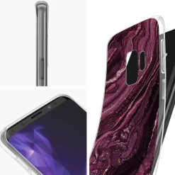 Samsung Galaxy S9 Plus - Marmor & Sand Design Hülle