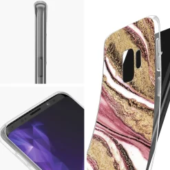 Samsung Galaxy S9 Plus - Marmor & Sand Design Hülle