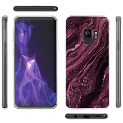 Samsung Galaxy S9 Plus - Marmor & Sand Design Hülle
