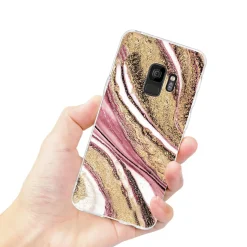 Samsung Galaxy S9 Plus - Marmor & Sand Design Hülle