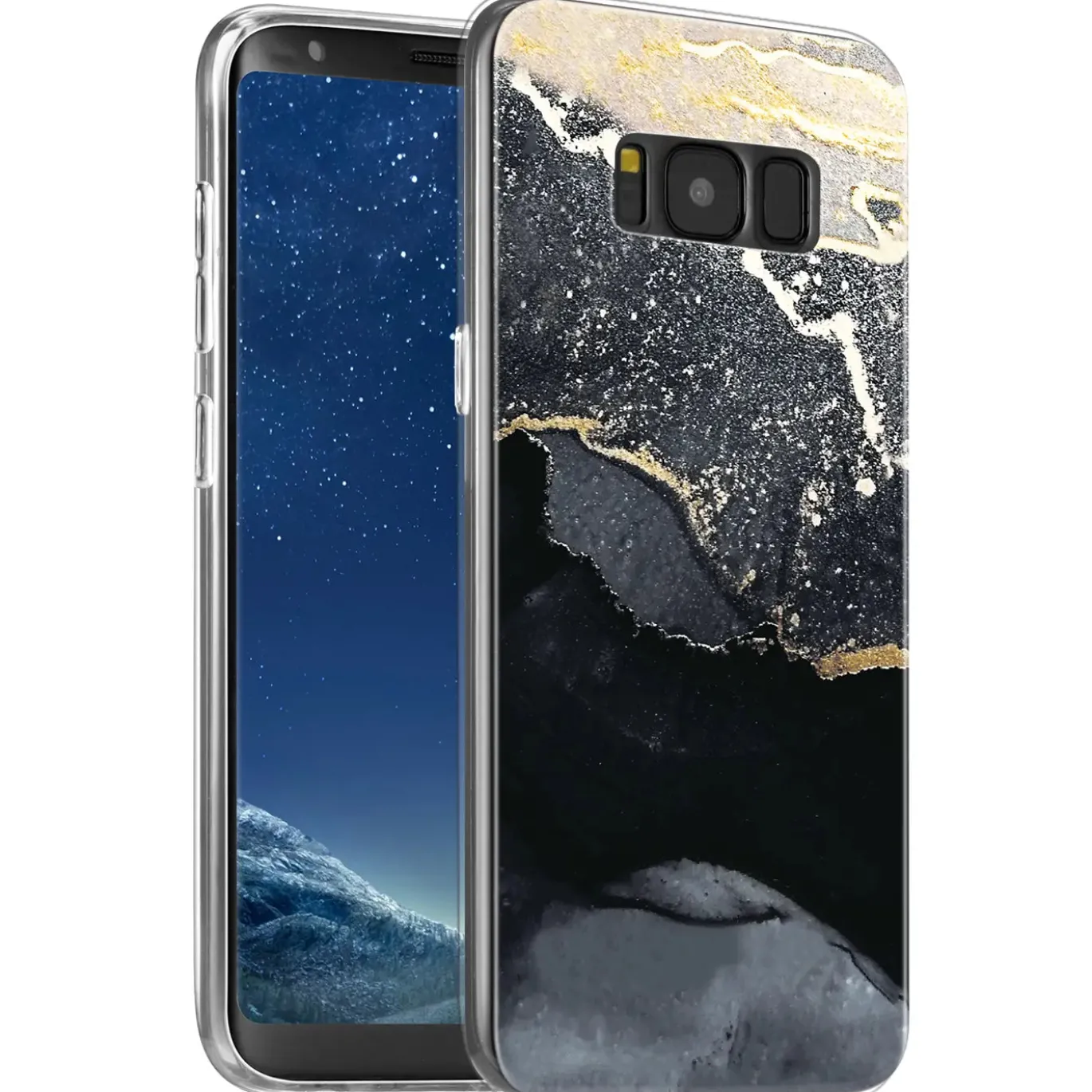 Samsung Galaxy S8 Plus - Marmor & Sand Design Hülle