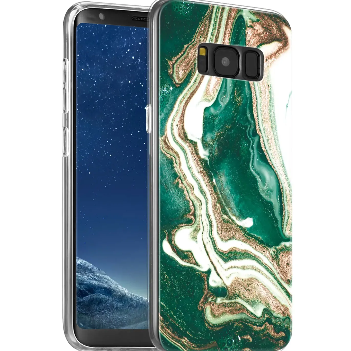 Samsung Galaxy S8 Plus - Marmor & Sand Design Hülle