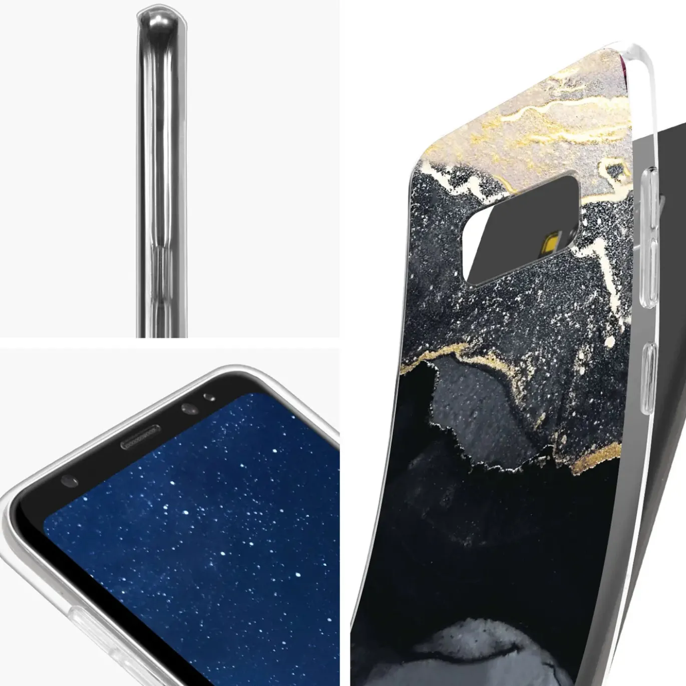 Samsung Galaxy S8 Plus - Marmor & Sand Design Hülle
