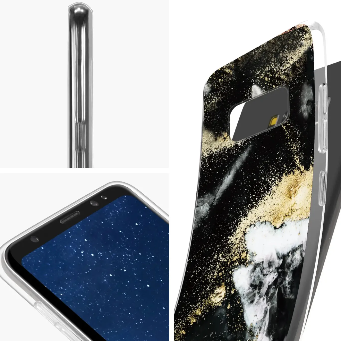 Samsung Galaxy S8 Plus - Marmor & Sand Design Hülle
