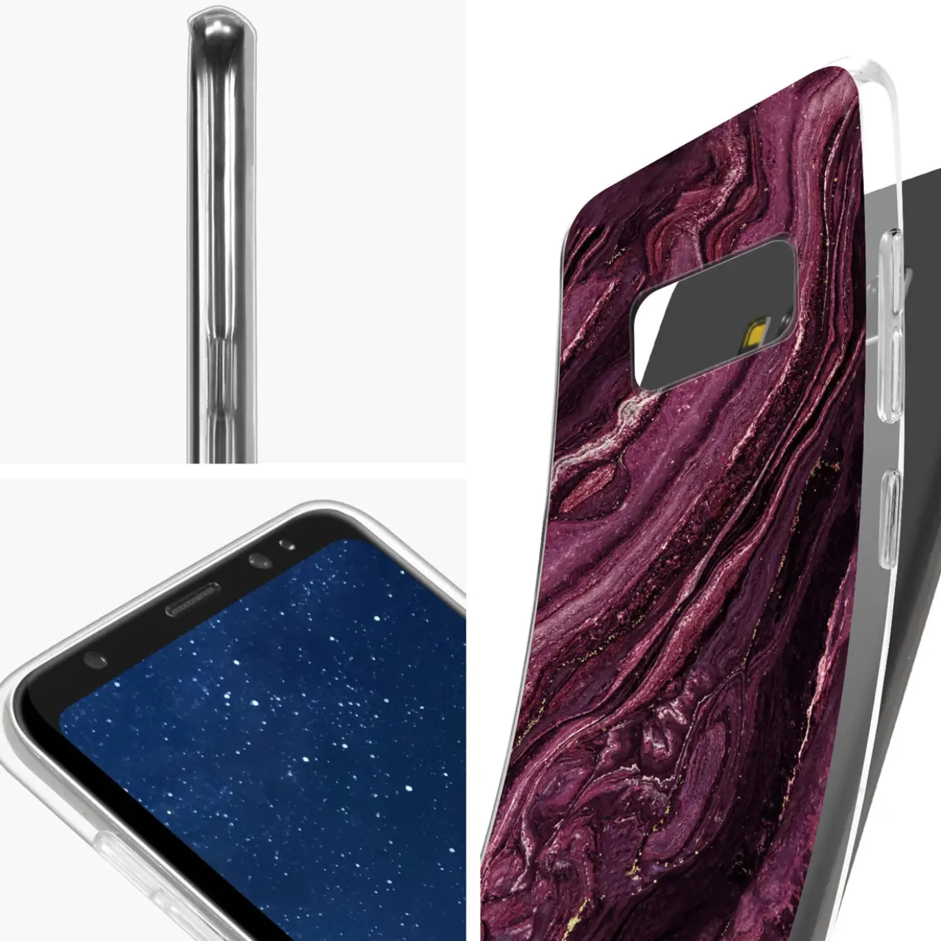 Samsung Galaxy S8 Plus - Marmor & Sand Design Hülle