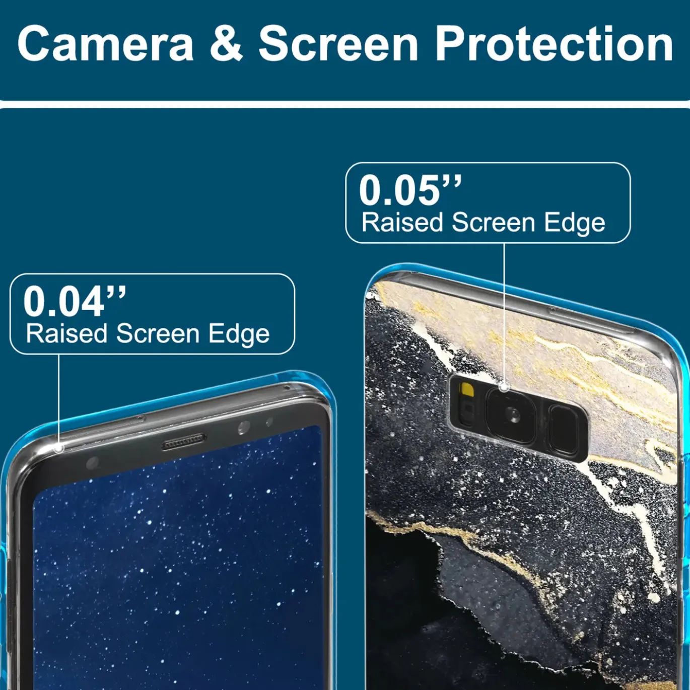 Samsung Galaxy S8 Plus - Marmor & Sand Design Hülle
